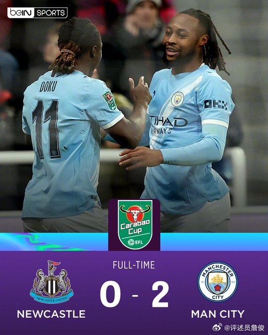 詹俊：曼城第一次首发塞多哈组合，多库统治左路塞梅尼奥大放光芒